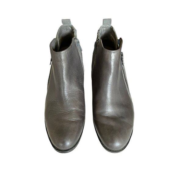 Earth Conway Maple Leather Women's Gray Zipper Ankle & Booties Boots Size 8.5 - Picture 1 of 13